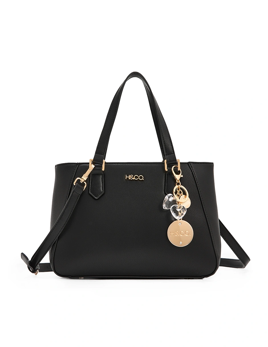 BOLSO SATCHEL H&CO. JUNIA 8179 NEGRO - 1