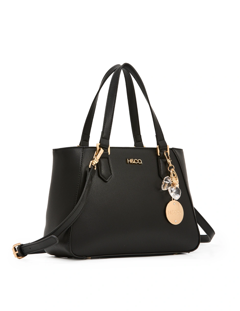 BOLSO SATCHEL H&CO. JUNIA 8179 NEGRO - 2