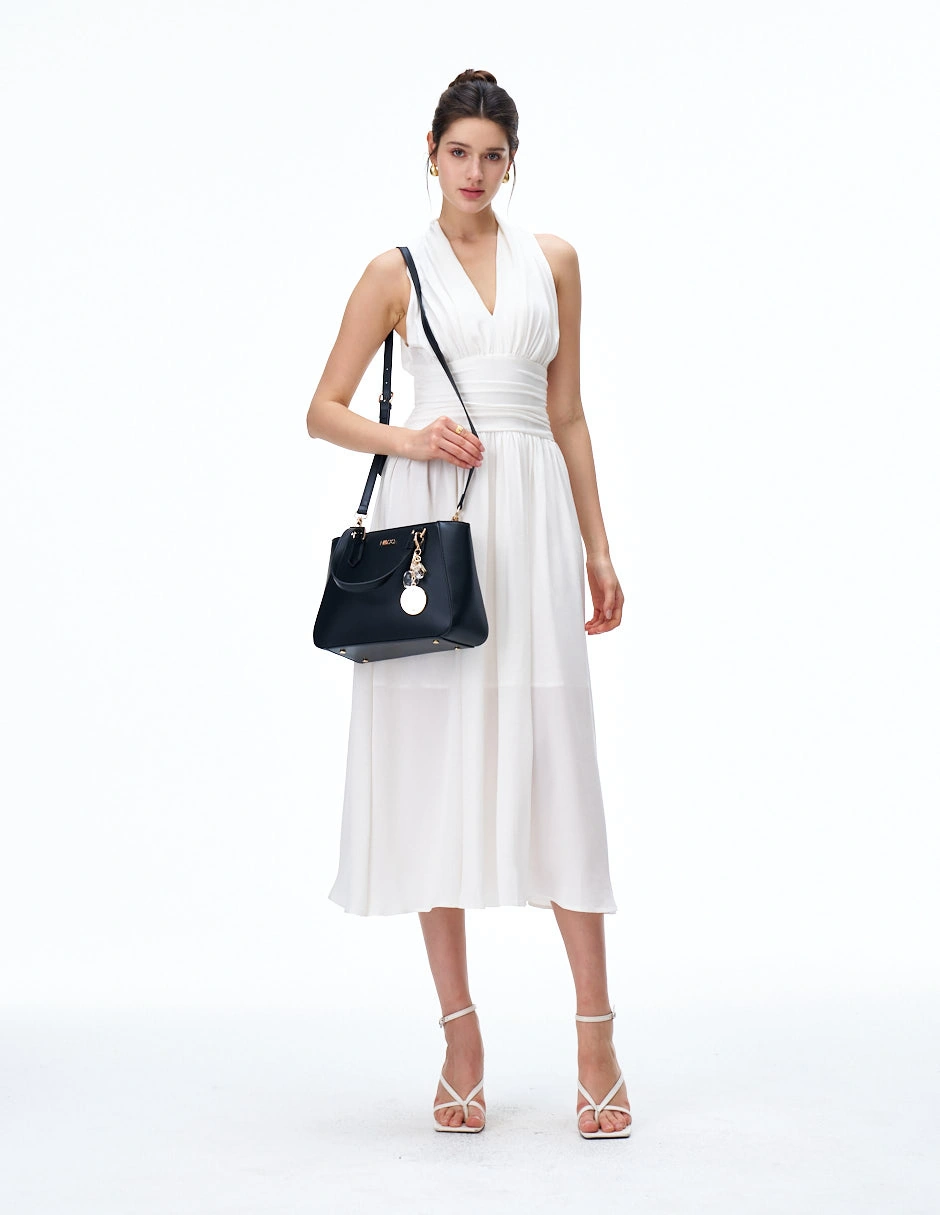 BOLSO SATCHEL H&CO. JUNIA 8179 NEGRO - 8