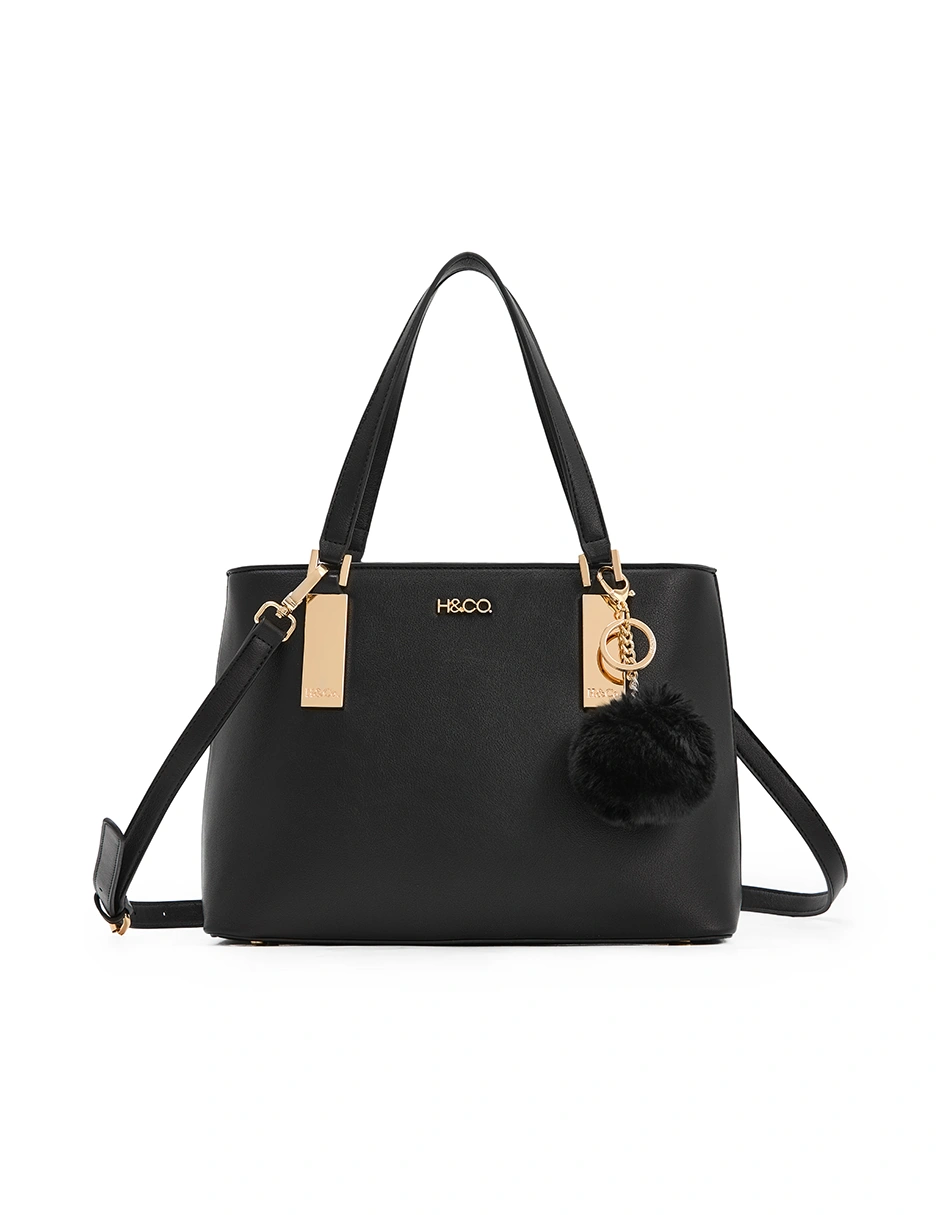 BOLSO SATCHEL H&CO. DELTA 8209 NEGRO - 1