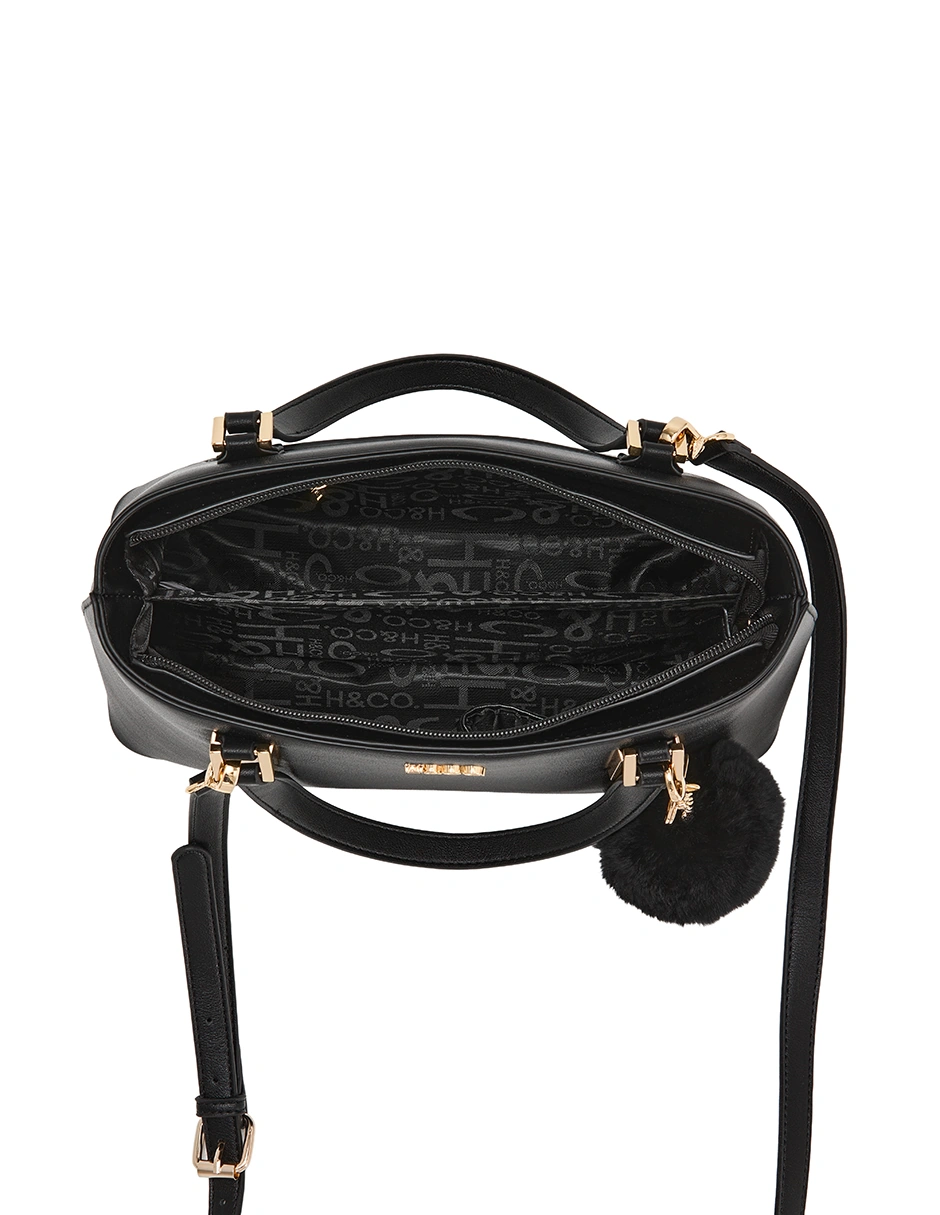 BOLSO SATCHEL H&CO. DELTA 8209 NEGRO - 4