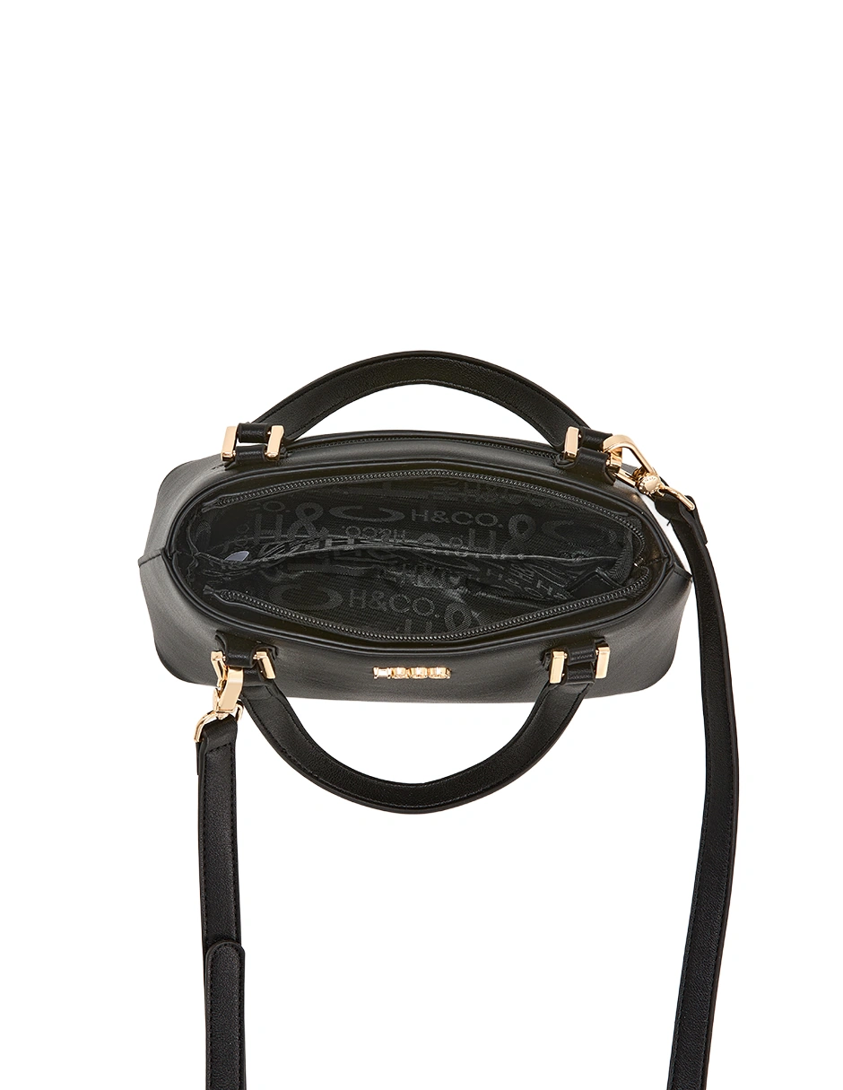BOLSO CROSSBODY H&CO. DELTA 8210 NEGRO - 4