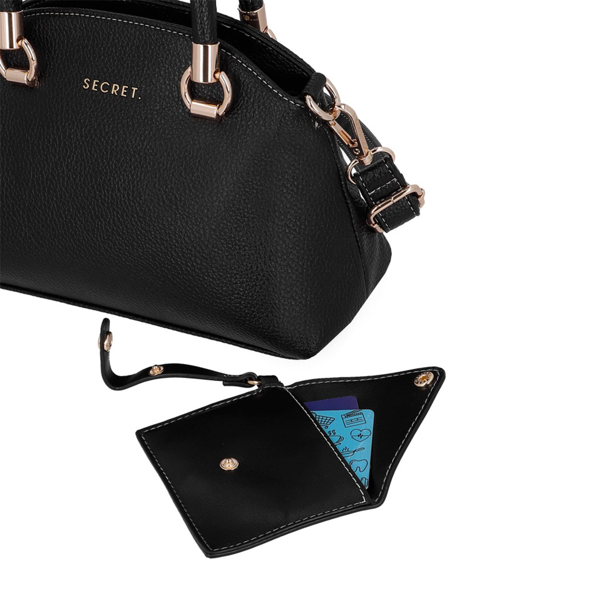 CARTERA SECRET NEGRO DUBLIN ST6 - 6