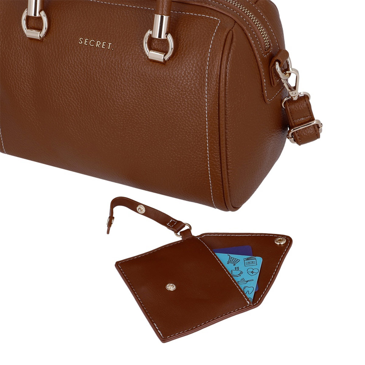 CARTERA SECRET MARRÓN CLARO DUBLIN ST6 - 7