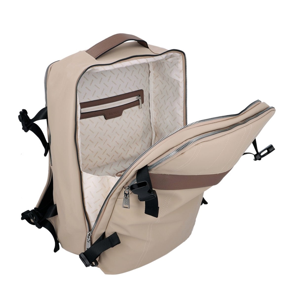 MOCHILA SECRET BEIGE OXFORD - 5