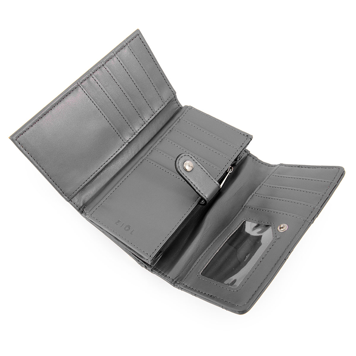 BILLETERA ZIOL ELVIRA GRIS CLARO - 3