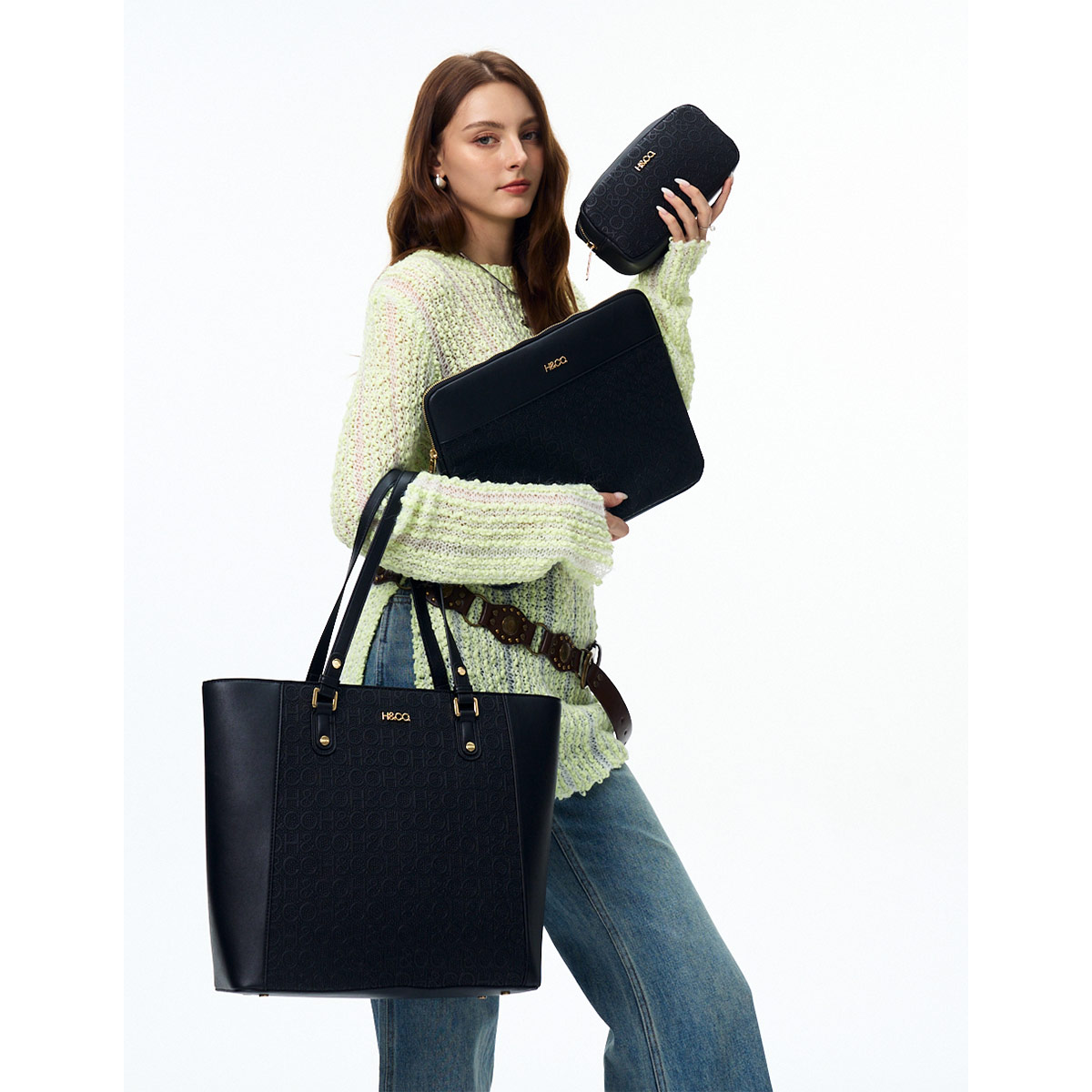 SET BOLSO H & CO. 8444 NEGRO - 5