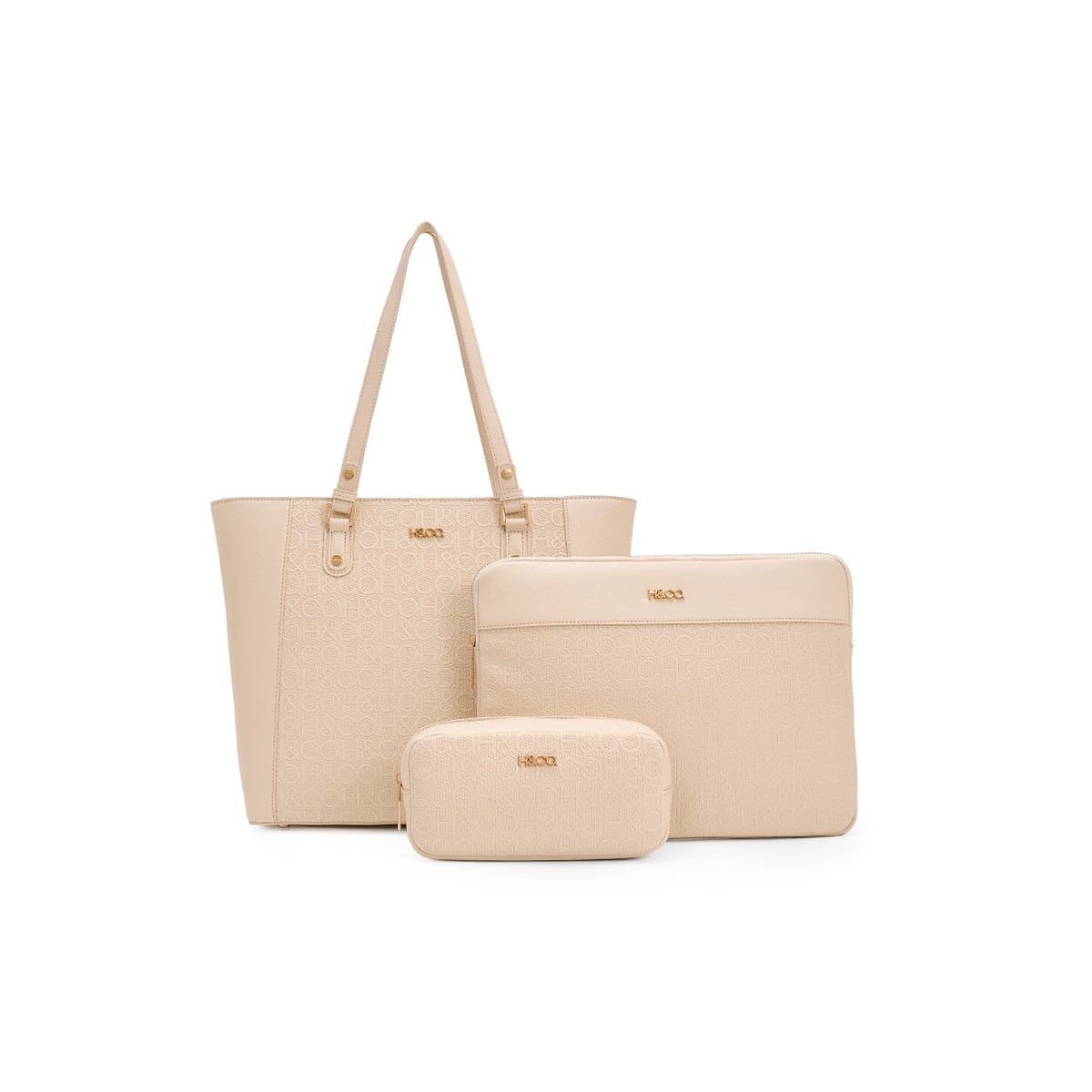 SET BOLSO  H & CO. 8444 BEIGE - 1
