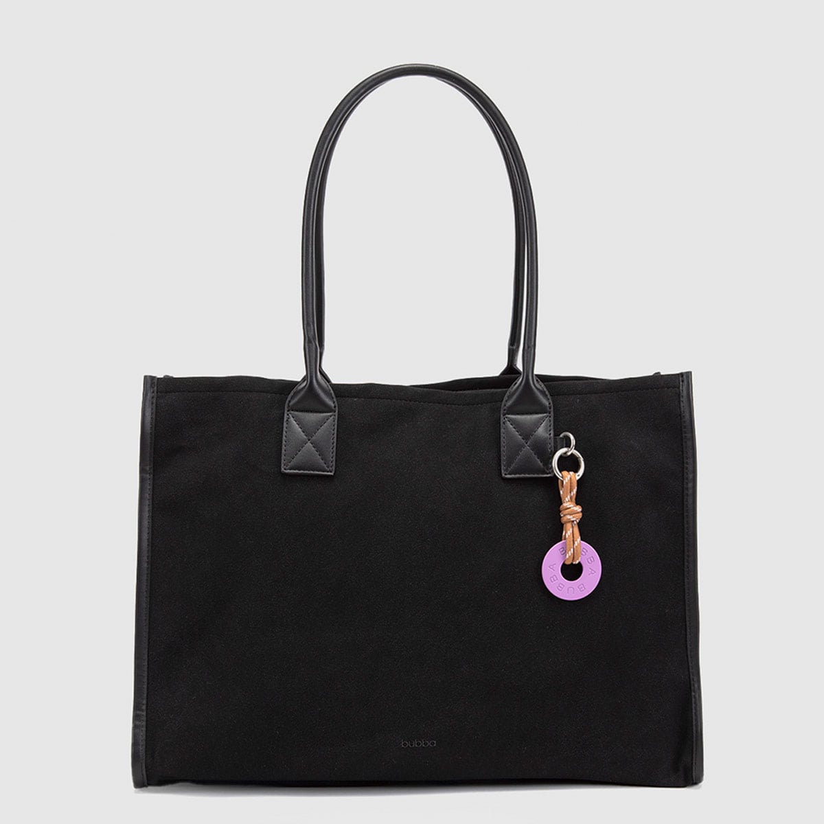 BOLSO BUBBA BAGS NEGRO SUEDE - 1