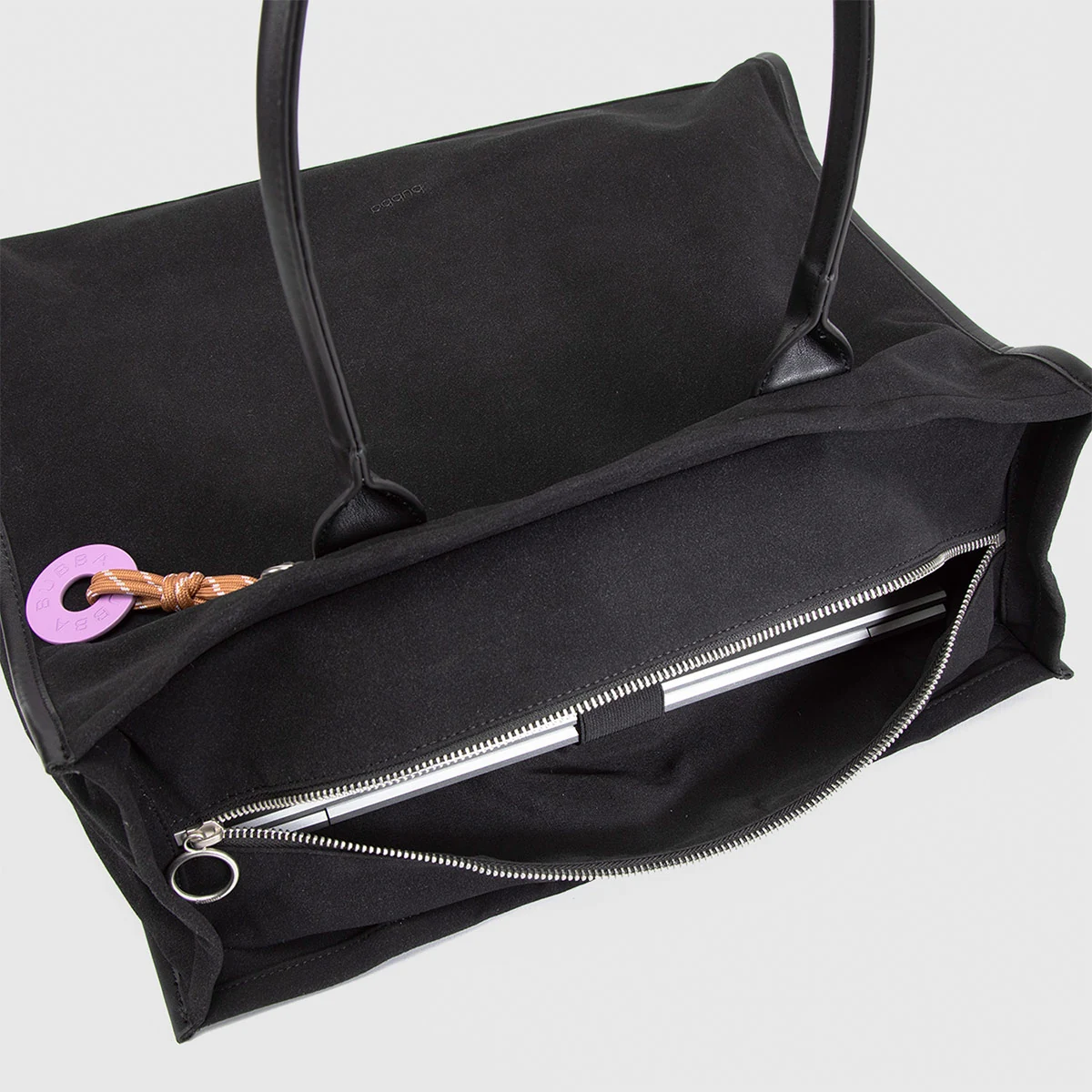 BOLSO BUBBA BAGS NEGRO SUEDE - 6