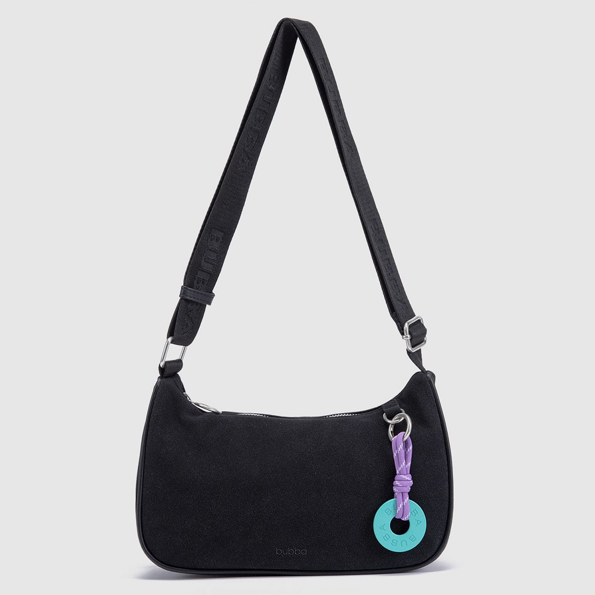 CARTERA BUBBA NEGRO SUEDE - 1