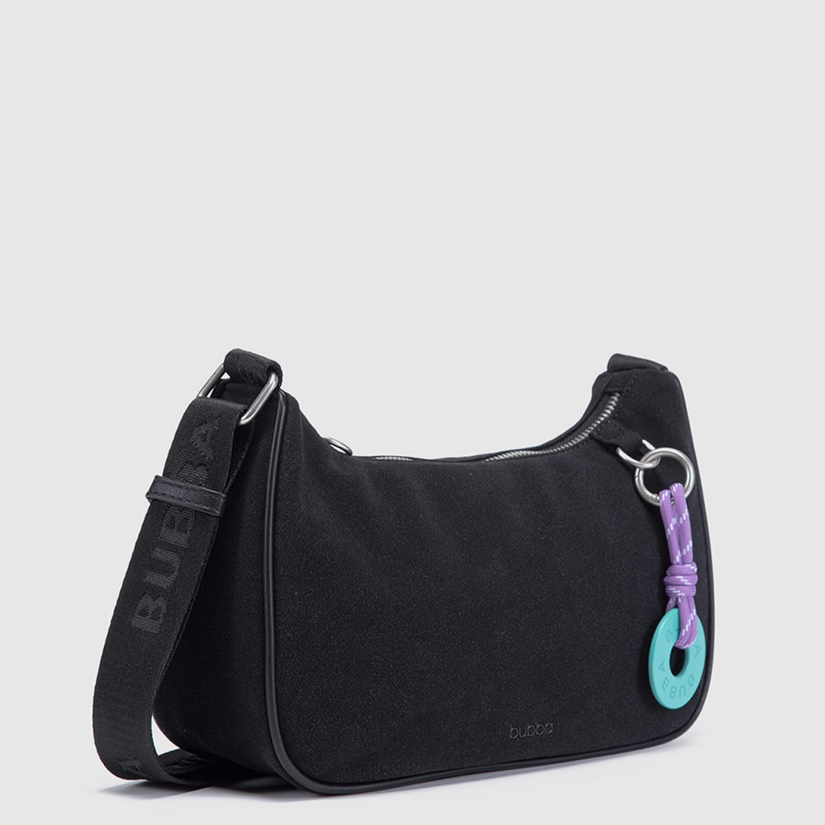 CARTERA BUBBA NEGRO SUEDE - 3
