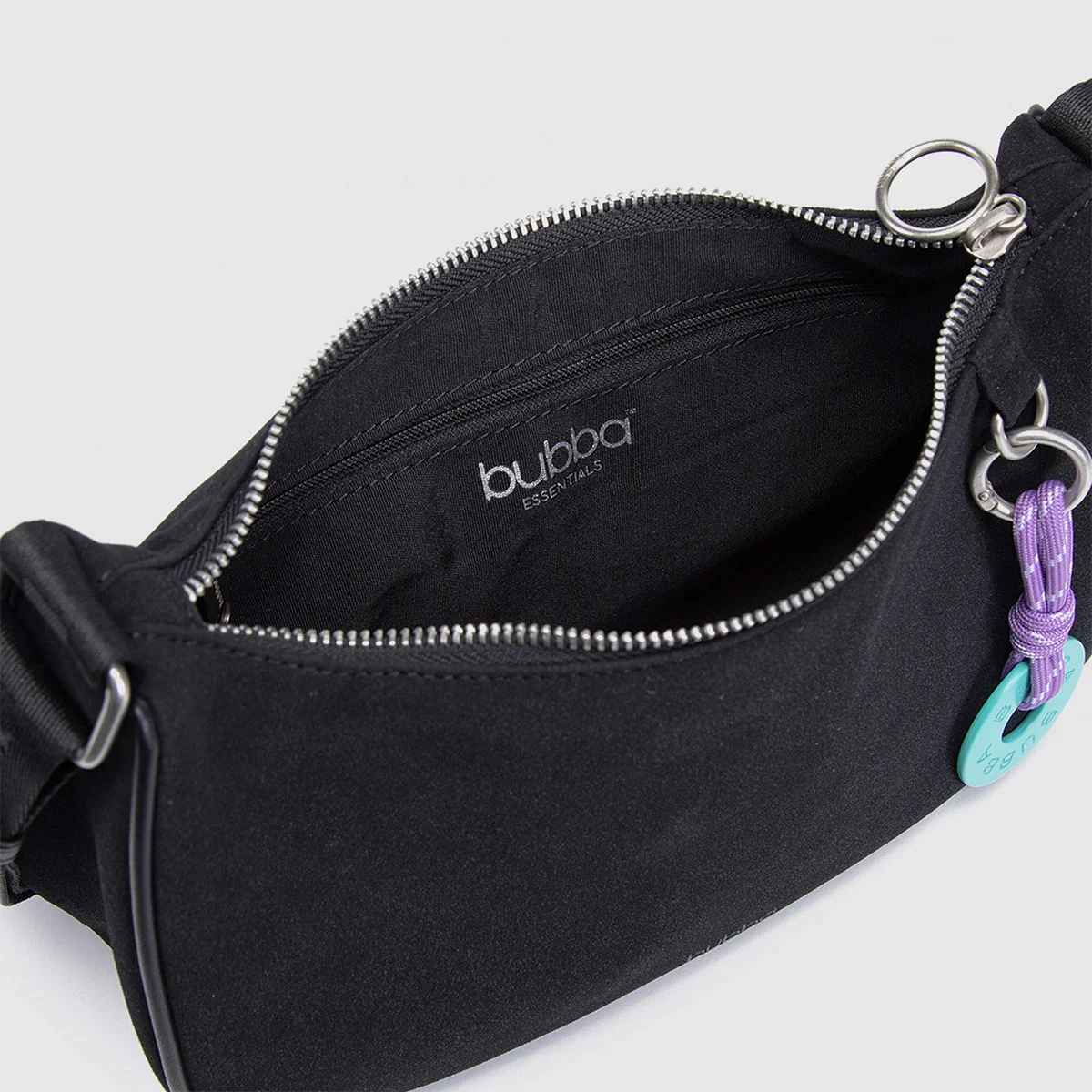 CARTERA BUBBA NEGRO SUEDE - 6