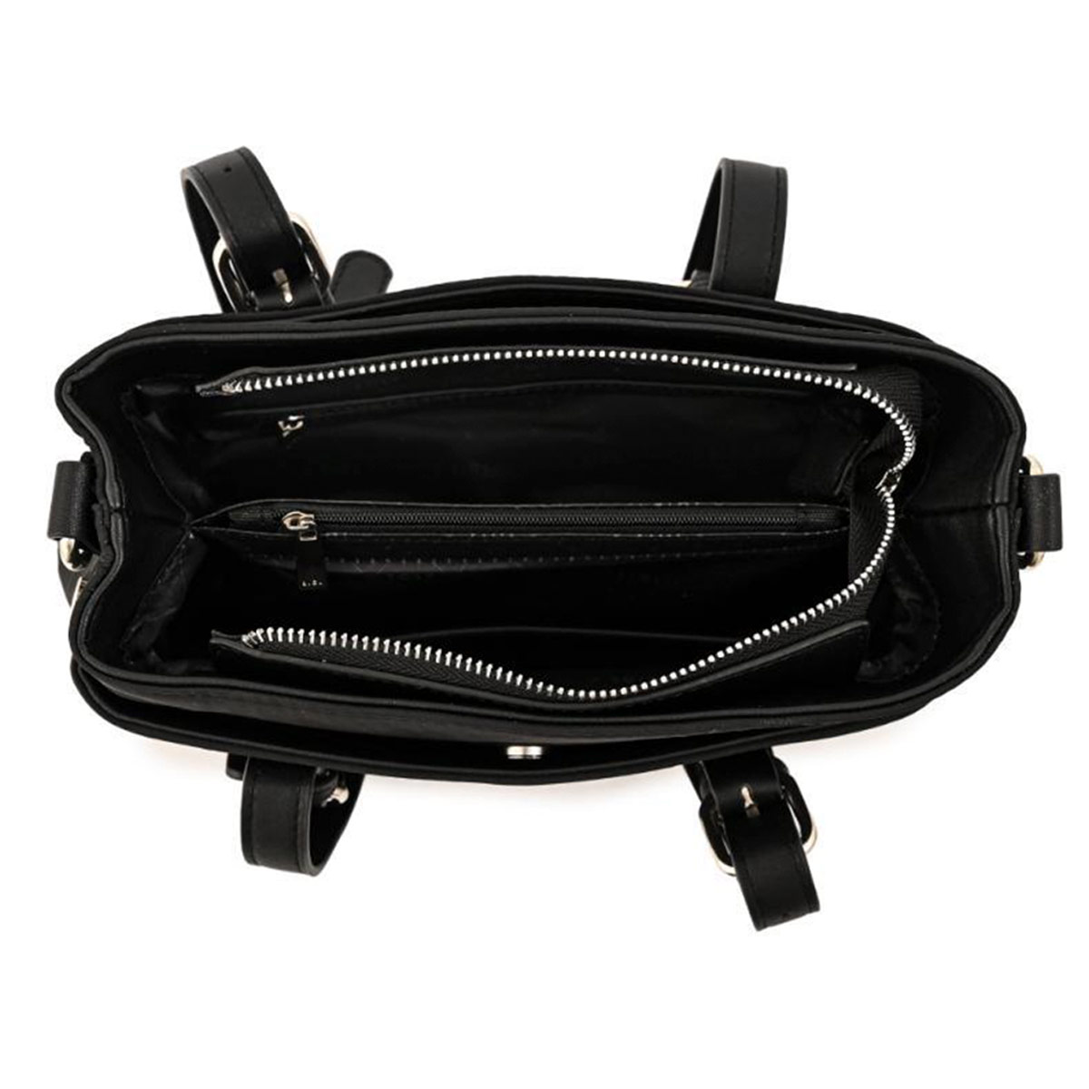 CARTERA CROSSBODY ZIOL LUDOVICA NEGRO Y TEXTURA - 4