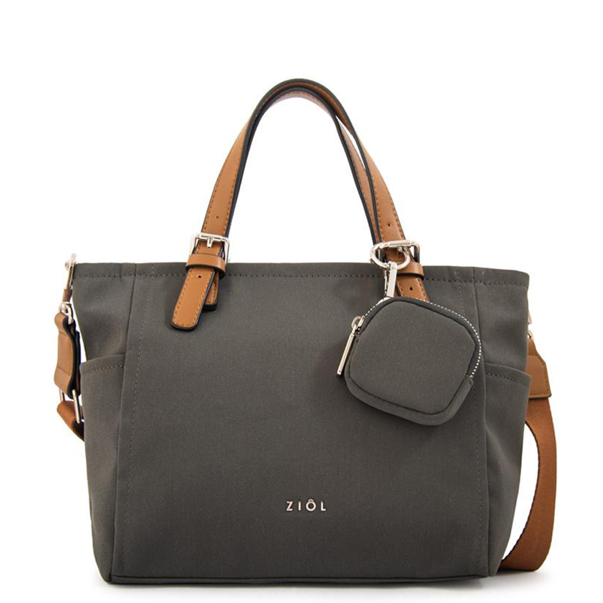 CARTERA CROSSBODY ZIOL MARTA GRIS - 1