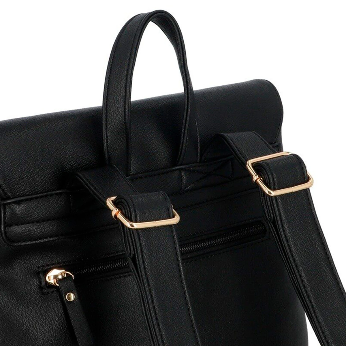 MOCHILA SECRET LISSE NEGRO - 5