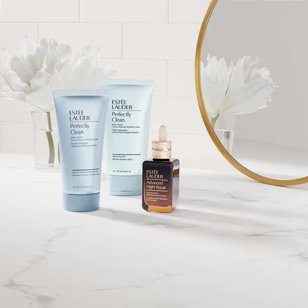 TRATAMIENTO ESTEE LAUDER PERFECTLY CLEAN LIMPIADOR EN CREMA MUTIACCIÓN Y MASCARILLA HUMECTANTE 150 ML - 3