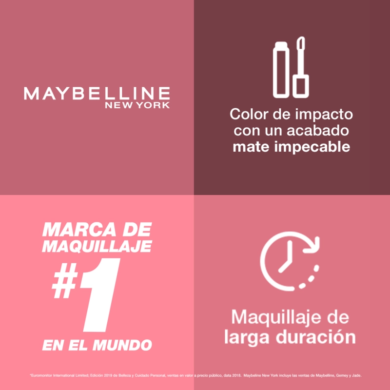 LABIAL MAYBELLINE LÍQUIDO NY MATTE INK LOVER - 5
