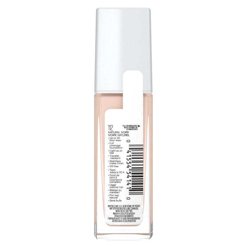 BASE MAYBELLINE SUPERSTAY FULL COVERAGE TONO NATURAL IVORY 4.20 FL OZ - 4