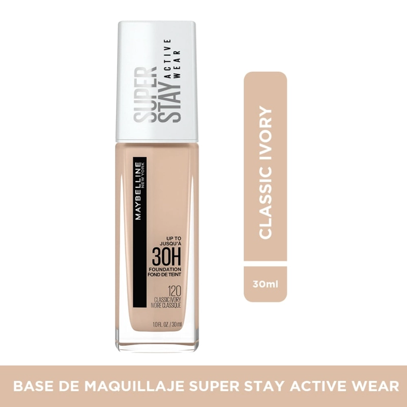 BASE MAYBELLINE NY SPERSTAY FULL COVERAGE ACTIVE WEAR 30ML - 1