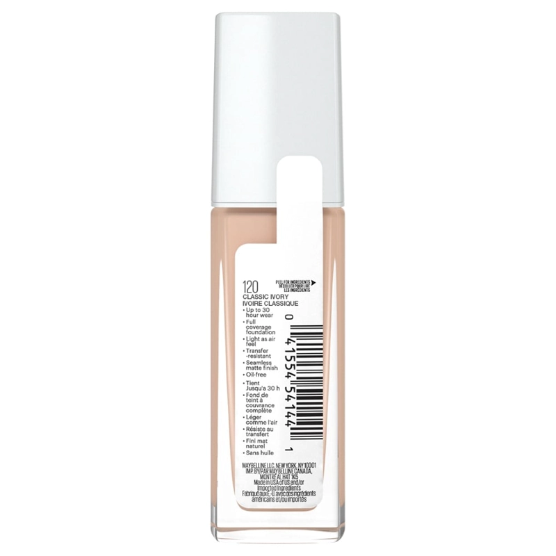 BASE MAYBELLINE NY SPERSTAY FULL COVERAGE ACTIVE WEAR 30ML - 4
