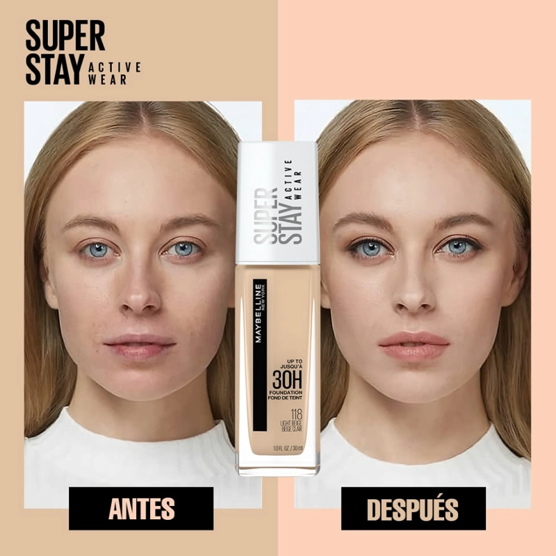 BASE MAYBELLINE NY SUPERSTAY FULL COVERAGE FOUNDATION NATURAL BEIGE 30ML - 5