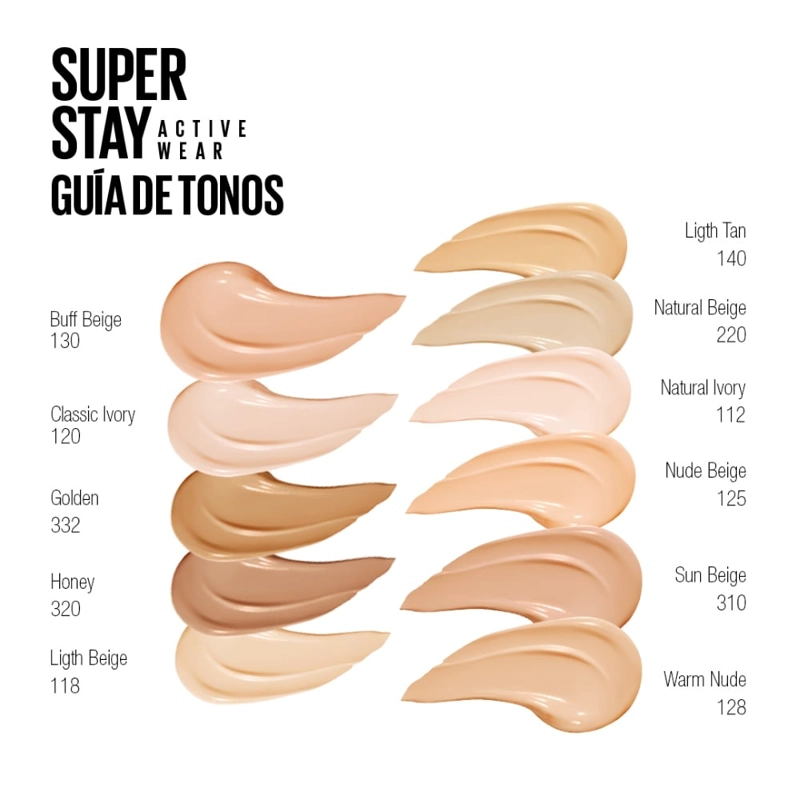 BASE MAYBELLINE NY SUPERSTAY FULL COVERAGE FOUNDATION NATURAL BEIGE 30ML - 7