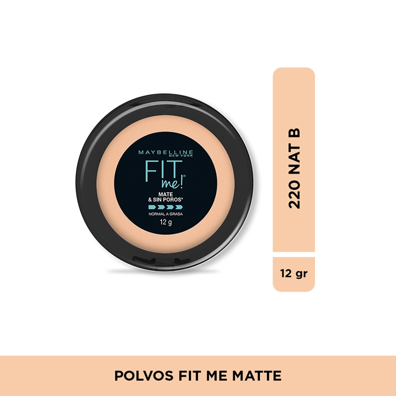 POLVOS MAYBELLINE COMPACTOS NY MATE Y SIN POROS NATURAL BEIGE - 1
