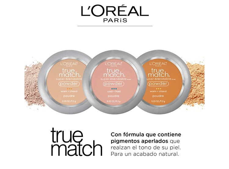 BASE LOREAL PARIS MAQUILLAJE EN POLVO TRUE MATCH TONO NATURAL BEIGE 0.33 OZ - 3