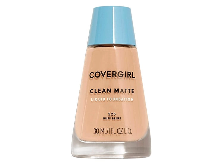 BASE CLEAN MATTE LIQUID COVERGIRL FOUNDATION BUFF BEIGE 525 - 1