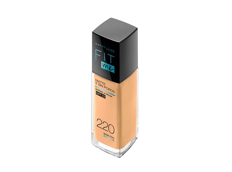 BASE MAYBELLINE LÍQUIDA NY FIT ME MATE Y SIN POROS NATURAL BEIGE 220 30ML - 2