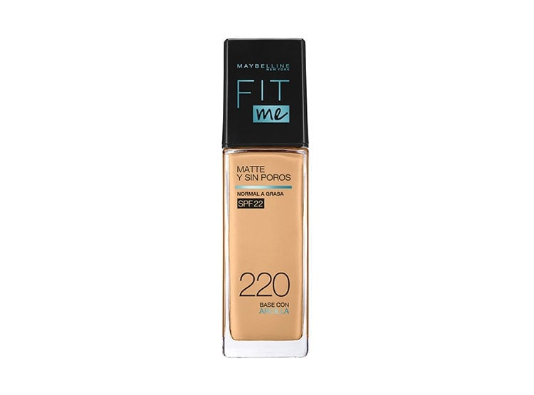 BASE MAYBELLINE LÍQUIDA NY FIT ME MATE Y SIN POROS NATURAL BEIGE 220 30ML - 1