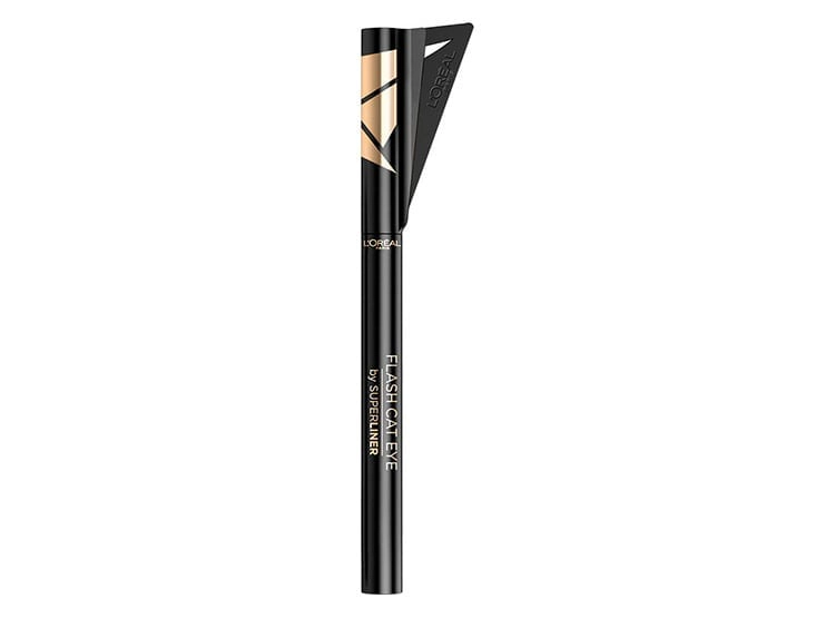 DELINEADOR DE OJOS LOREAL PARIS MAQUILLAJE FLASH CAT EYE A PRUEBA DE AGUA TONO BLACK 0.02 FL OZ - 1