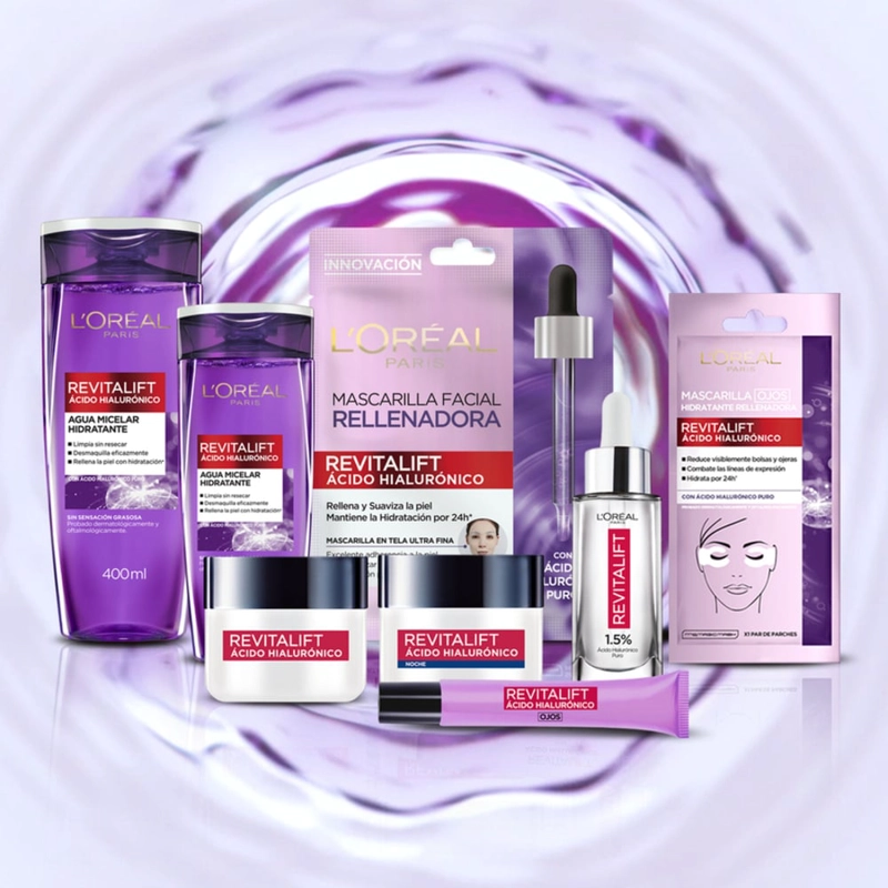 AGUA MICELAR LOREAL PARIS HIDRATANTE REVITALIFT ÁCIDO HIALURÓNICO 200ML - 7