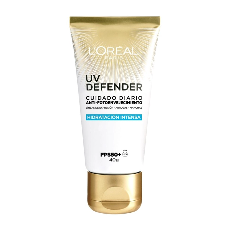 CREMA L'OREAL PARÍS UV DEFENDER HIDRATACIÓN SIN COLOR FPS50 40ML - 2