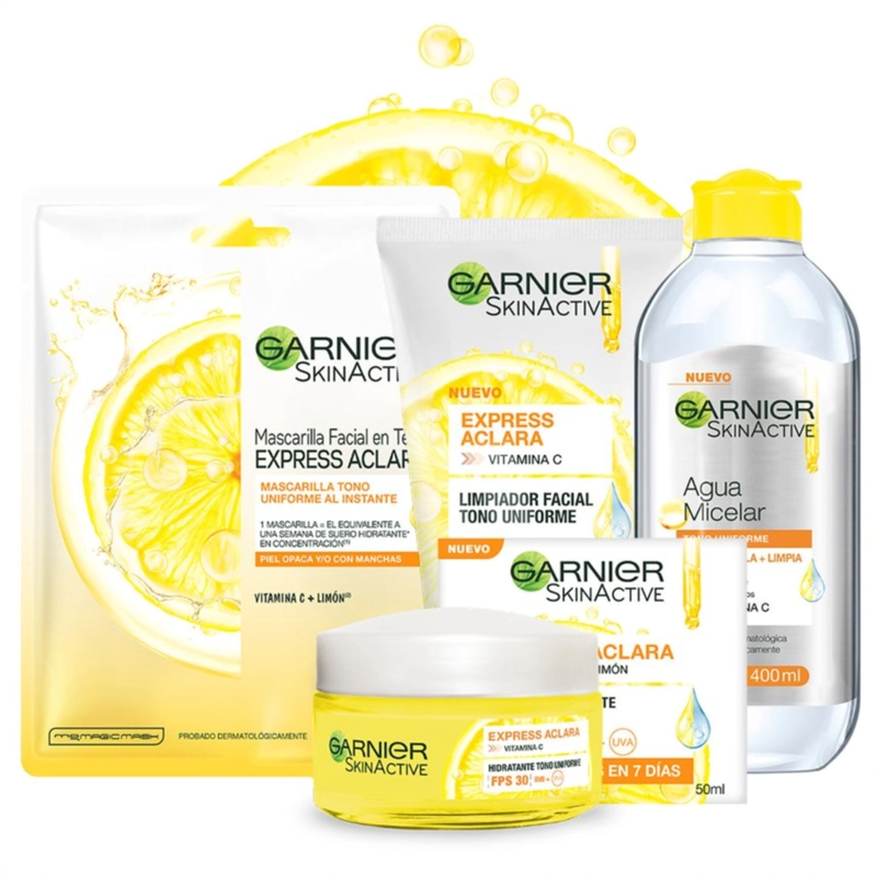 AGUA MICELAR GARNIER EXPRESS ACLARA 400 ML - 6