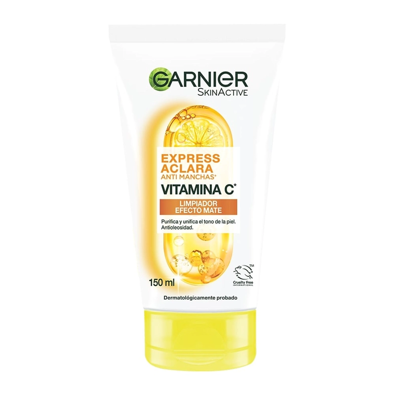 GEL LIMPIADOR GARNIER EXPRESS ACLARA VITAMINA C 150 ML - 1