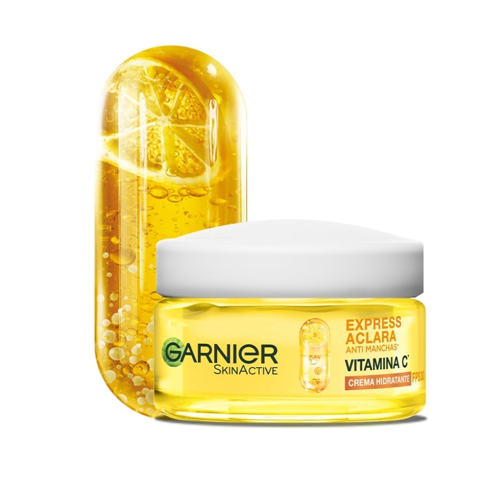 CREMA FACIAL GARNIER ANTIMANCHAS EXPRESS ACLARA VITAMINA C 50 ML - 2