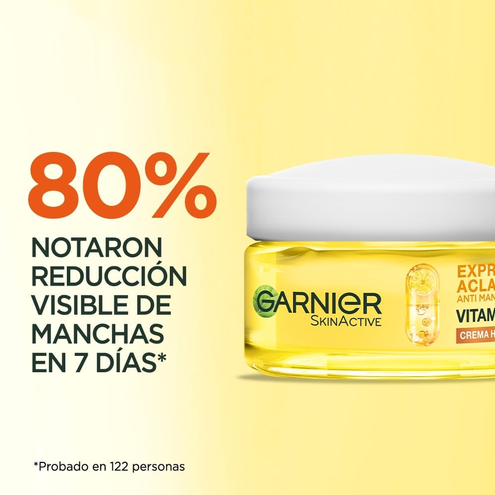 CREMA FACIAL GARNIER ANTIMANCHAS EXPRESS ACLARA VITAMINA C 50 ML - 6