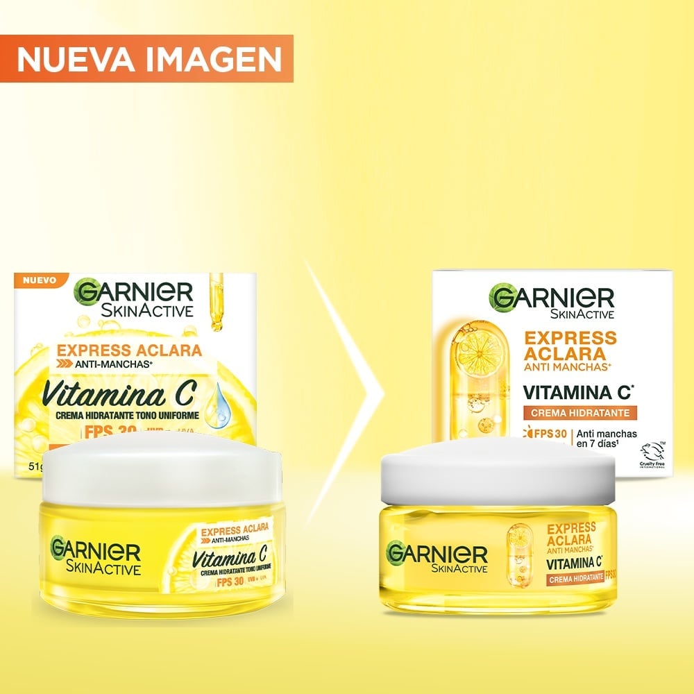 CREMA FACIAL GARNIER ANTIMANCHAS EXPRESS ACLARA VITAMINA C 50 ML - 8