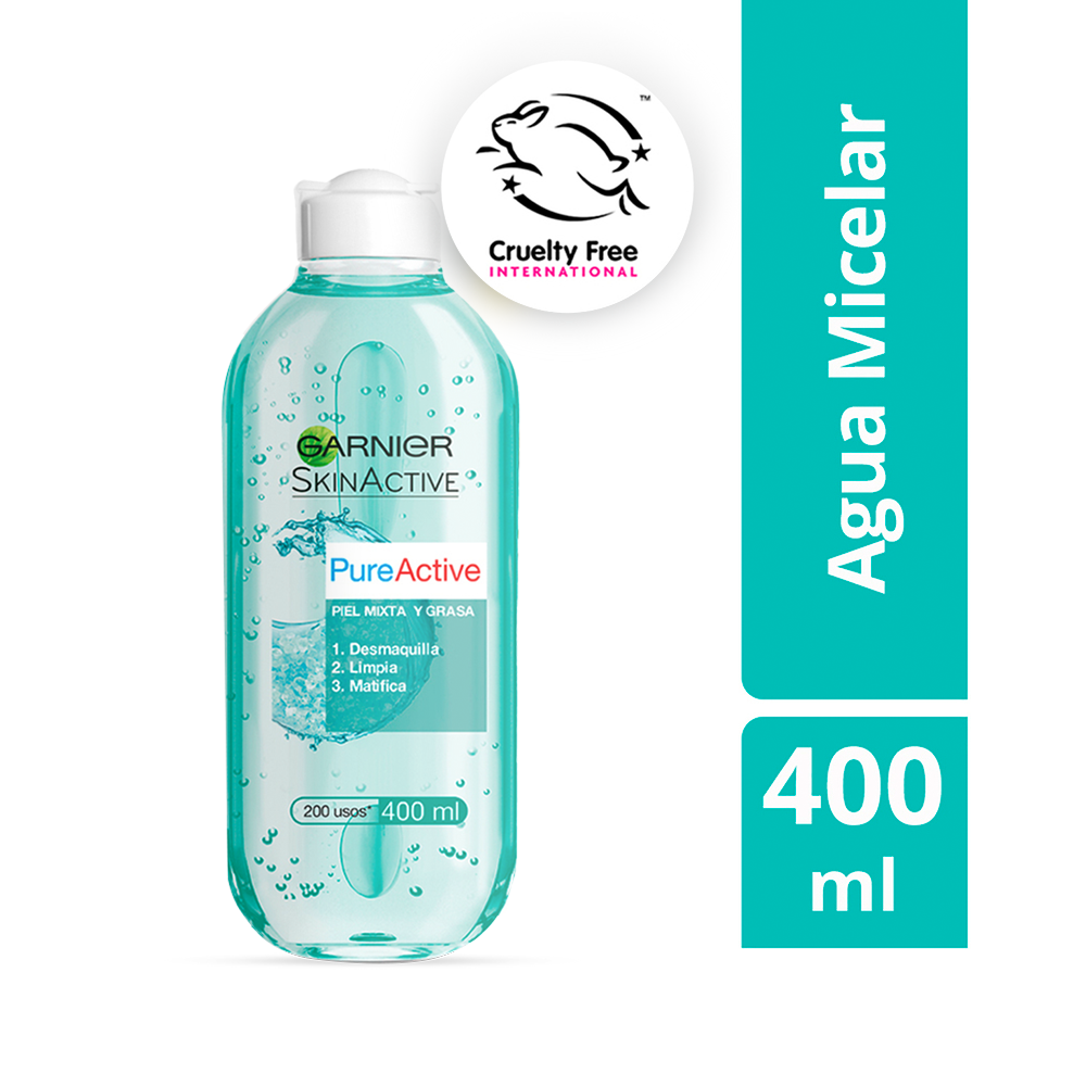 AGUA MICELAR GARNIER H5515902 PURE ACTIVE 400 ML - 1