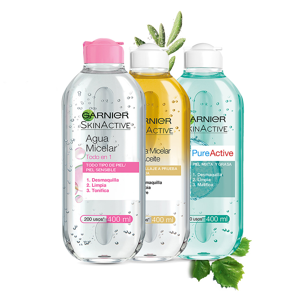 AGUA MICELAR GARNIER H5515902 PURE ACTIVE 400 ML - 6