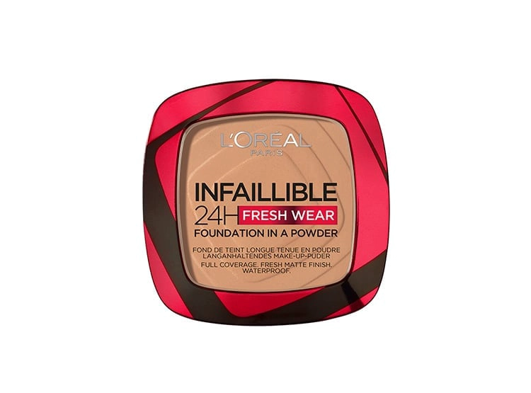 POLVOS COMPACTOS LOREAL PARIS MAQUILLAJE INFALLIBLE 24H FRESH WEAR TONO GOLDEN SUN 9G - 1