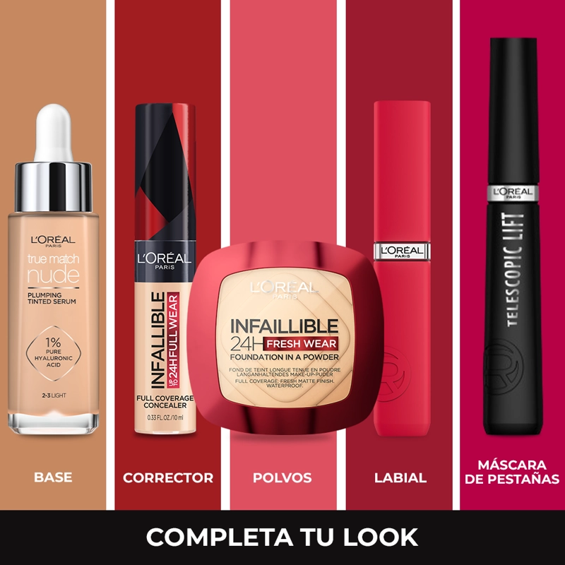 BASE LOREAL PARIS EN POLVO INFALLIBLE 24H FRESH WEAR TRUE BEIGE 9GR - 7