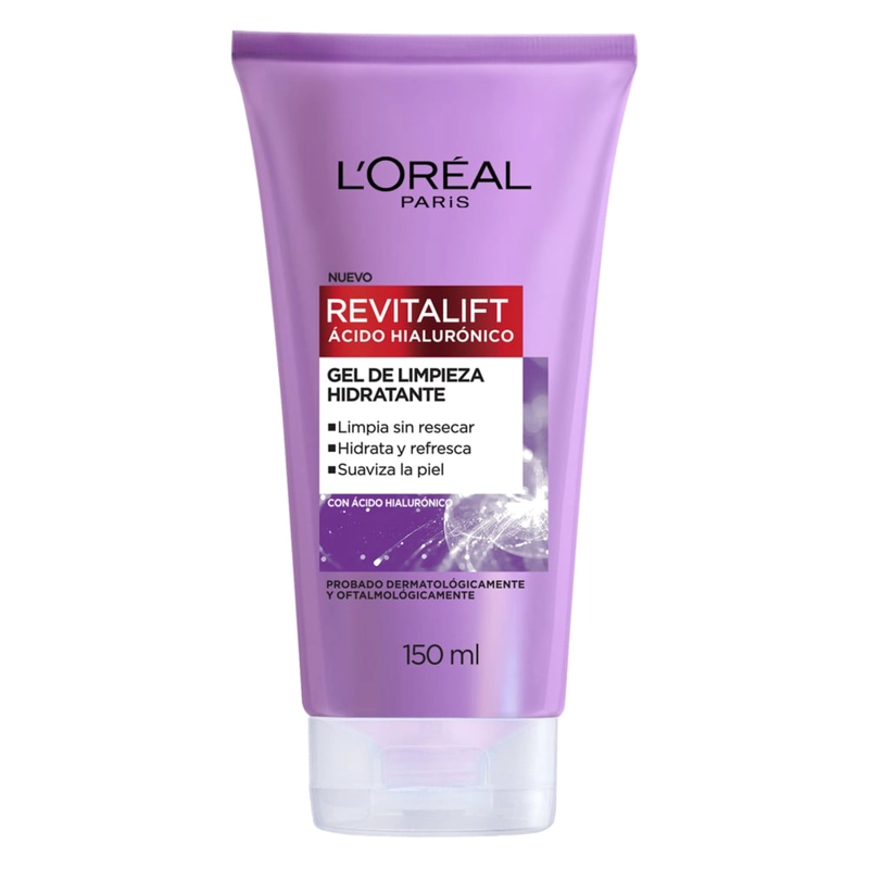 GEL LIMPIADOR LOREAL PARIS HIDRATANTE ÁCIDO HIALURÓNICO 150ML - 2