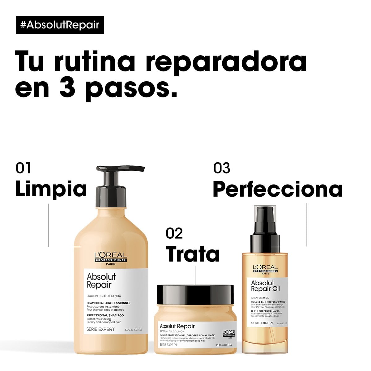 SERUM PARA CABELLO DAÑADO ABSOLUT REPAIR 90ML - 5