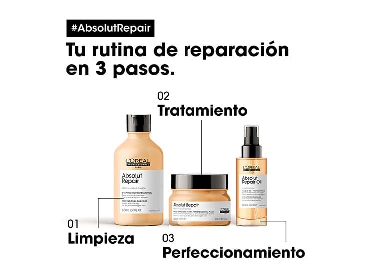 MASCARILLA PARA CABELLO DAÑADO ABSOLUT REPAIR 250ML - 5