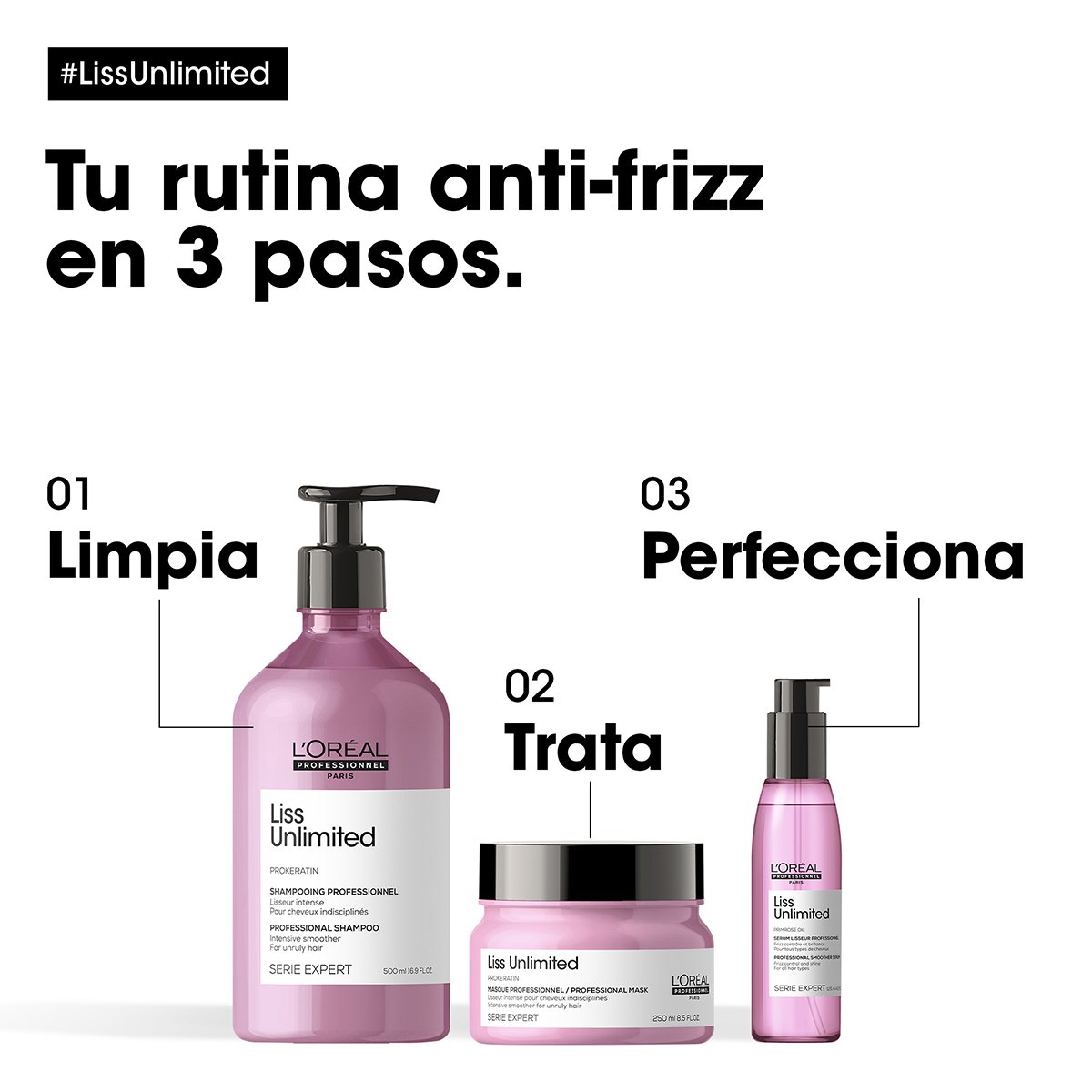 MASCARILLA PARA CABELLO CON FRIZZ LISS UNLIMITED 250ML - 9