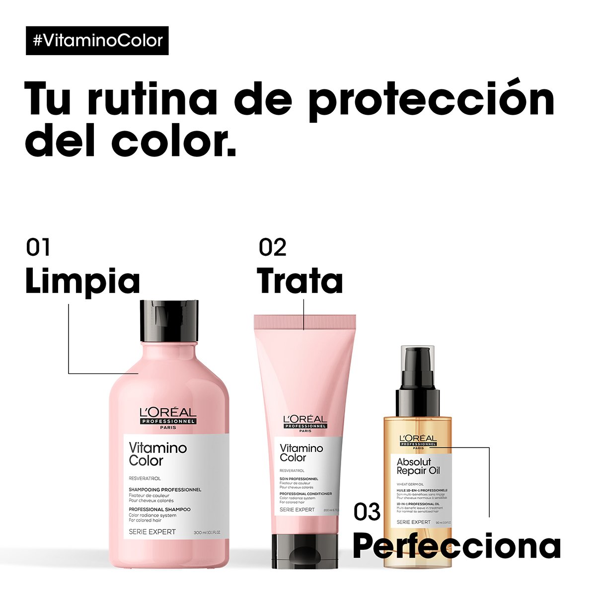 SHAMPOO PARA CABELLO CON COLOR VITAMINO 300ML - 8