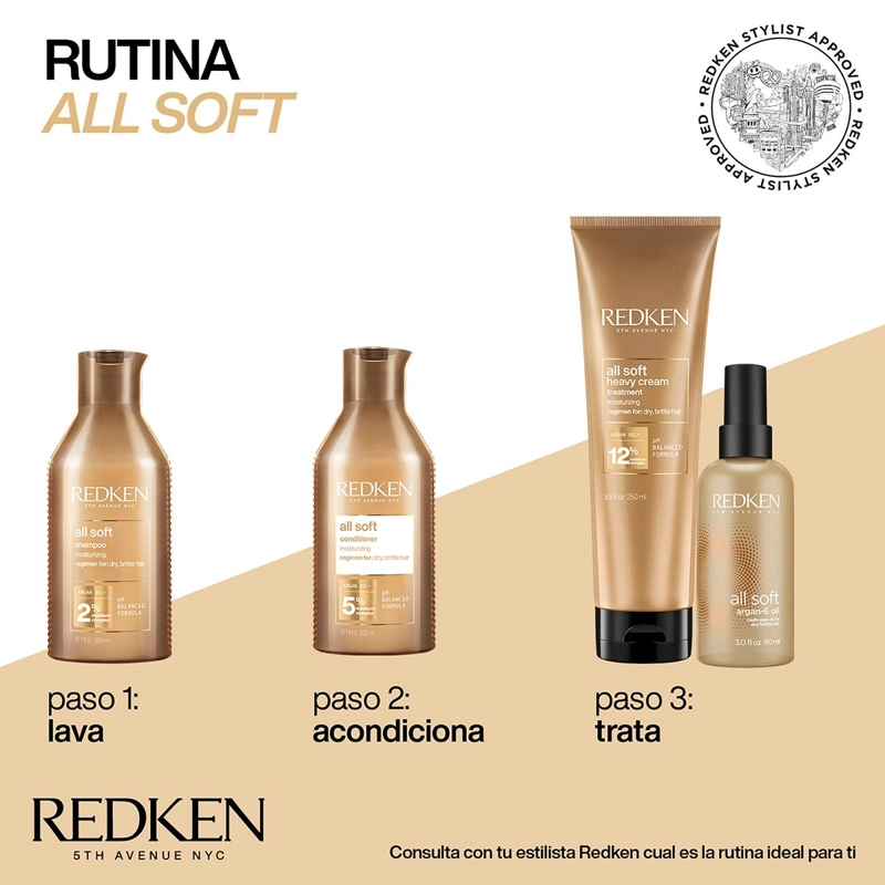 SHAMPOO REDKEN ALL SOFT 500ML - 3